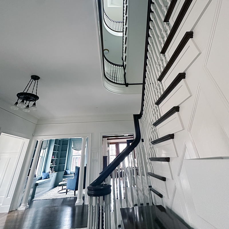 Hand-finished stair detail